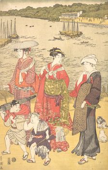 Women at Takanawa Beach, ca. 1790s. Creator: Utagawa Toyokuni I