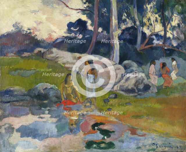 Women at the Banks of River, ca 1892.