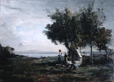 Women at the Fountain 1867. Artist: Emmanuel Lansyer
