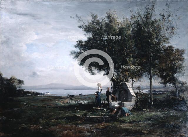 'Women at the Fountain', 1867. Artist: Emmanuel Lansyer