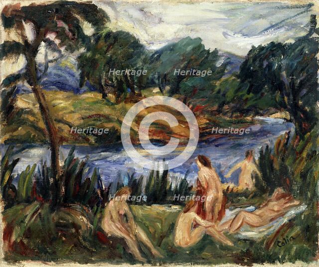 'Women at the River', 19th or early 20th century.  Artist: Gustave Colin