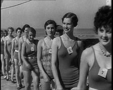 Women at the Seaside, 1930s. Creator: British Pathe Ltd