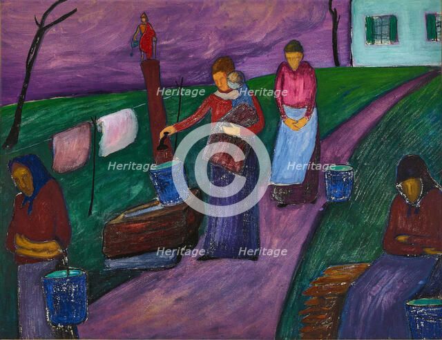 Women at the Spring, . Creator: Werefkin; Marianne; von (1860-1938).