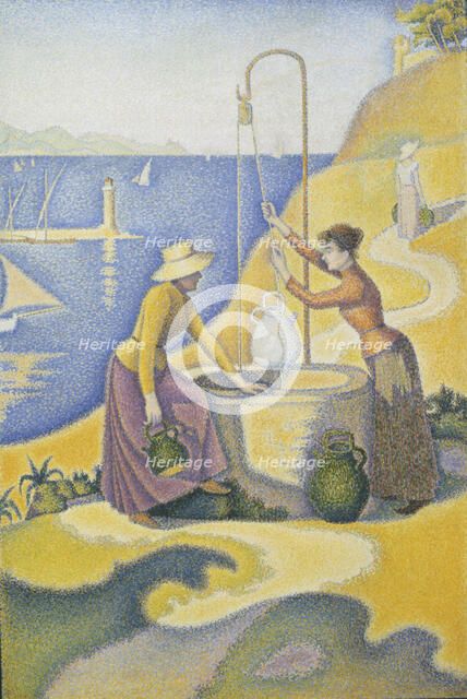 Women at the well (Femmes au puits). Artist: Signac, Paul (1863-1935)