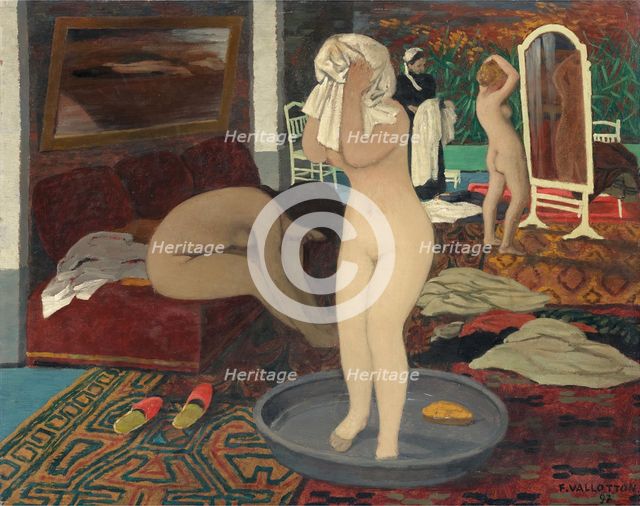 Women at their Toilette, 1897. Artist: Vallotton, Felix Edouard (1865-1925)
