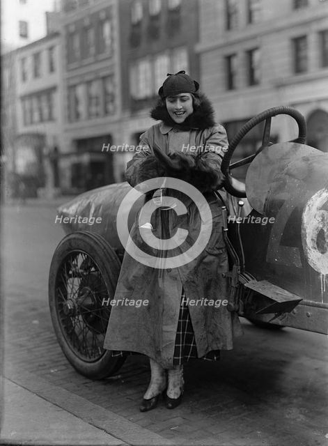 Women Auto Racers - Miss Elinor [sic] Blevins, 1915. Creator: Unknown.