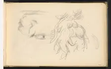 Women Bathers and a Roll of Paper, 1882/1885. Creator: Paul Cezanne