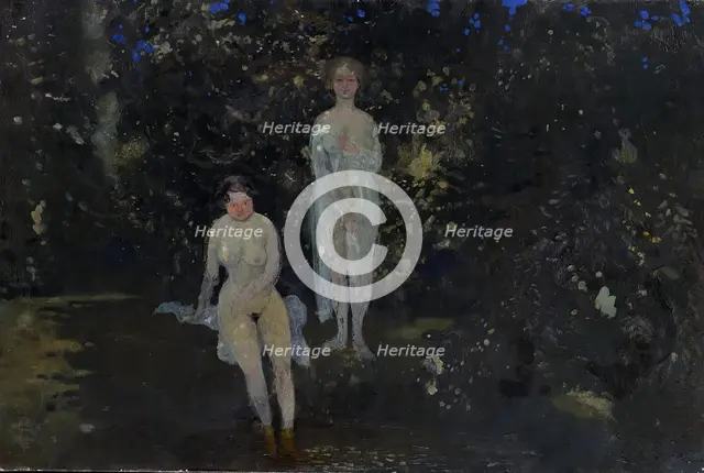 Women Bathing, 1910. Creator: Konstantin Somov.