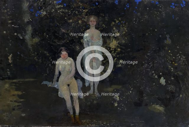Women Bathing, 1910. Creator: Konstantin Somov.