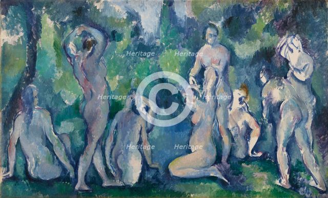 Women Bathing, c. 1895. Creator: Cézanne, Paul (1839-1906).