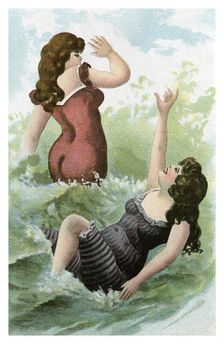 Women bathing, early 20th century(?)