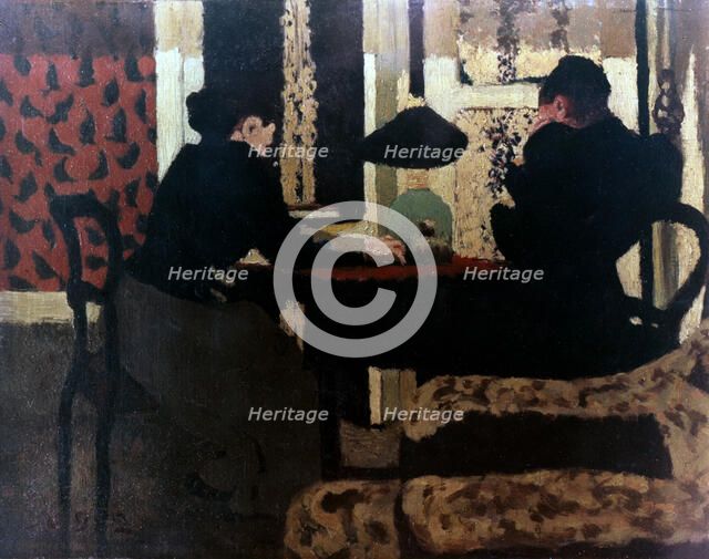 'Women by Lamplight', 1892. Artist: Edouard Vuillard