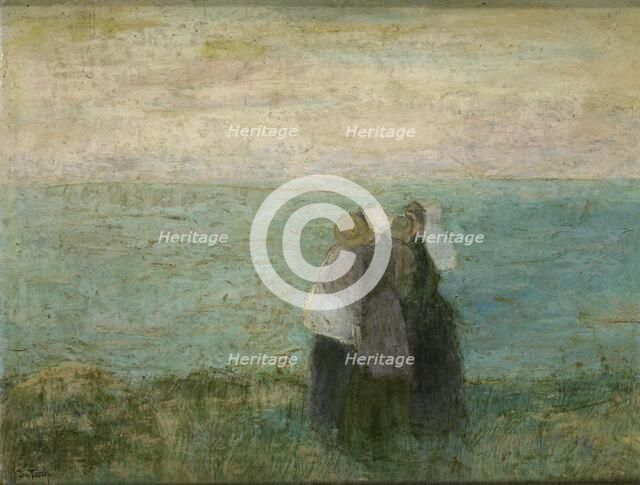 Women by the sea, 1885-1897.  Creator: Jan Toorop.