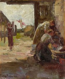 Women Doing the Wash, c1895-1896. Creator: Piet Mondrian