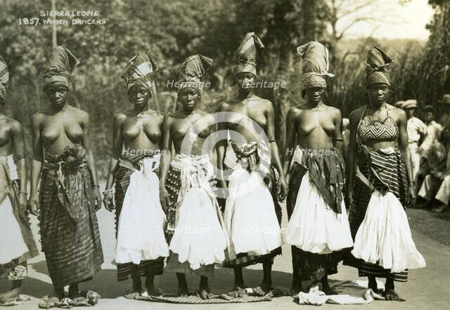 Women dancers, Sierra Leone, 20th century. Artist: Unknown