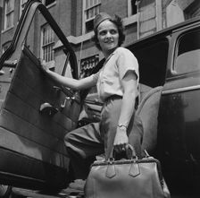 Women employed at Landers, Frary and Clark plant, New Britain, Connecticut, 1943. Creator: Gordon Parks