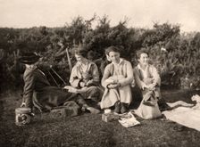 Women enjoying a picnic, 20th century