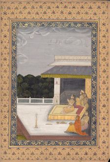 Women Enjoying the Moonlight, 18th century. Creator: Unknown