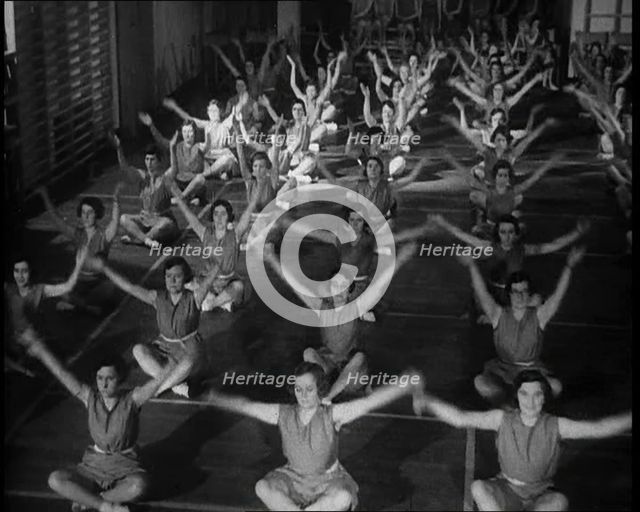 Women Exercising, 1933. Creator: British Pathe Ltd.