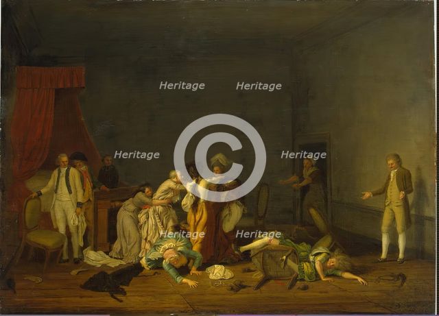 Women Fighting, 1775. Creator: Léonard Defrance.