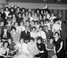 Women from the ICI Doncaster plant at a social gathering, South Yorkshire 1962. Creator: Michael Walters