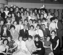 Women from the ICI Doncaster plant at a social gathering, South Yorkshire 1962. Artist: Michael Walters