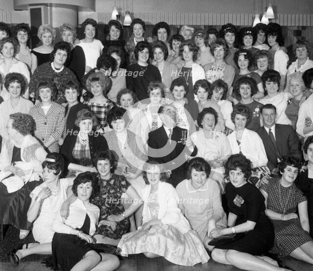 Women from the ICI Doncaster plant at a social gathering, South Yorkshire 1962.  Artist: Michael Walters
