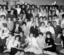 Women from the ICI Doncaster plant at a social gathering, South Yorkshire 1962. Creator: Michael Walters