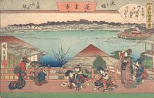 Women..., from the series The Fifty-three Stations of the Tokaido Road, early 20th century. Creators: Ando Hiroshige, Utagawa Hiroshige II