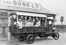 Women in fancy dress, Reeves & Sons Ltd, London, 1924. Creator: Unknown