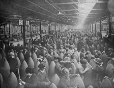 Women in shell factory, Eng. [i.e. England], between c1915 and c1920. Creator: Bain News Service