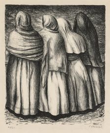 Women in Profile (Mujeres de perfil), 1945. Creator: Luis Arenal (Mexican, 1909-1985)