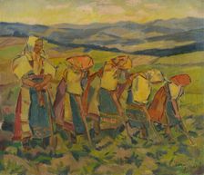 Women in the fields, 1936-1938. Creator: Gustav Mally