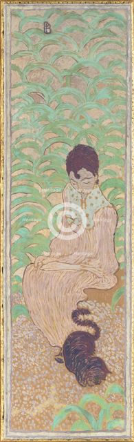 Women in the Garden: Seated Woman with a Cat, 1891.
