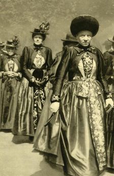 Women in traditional costume, Schruns, Vorarlberg, Austria, c1935. Creator: Unknown