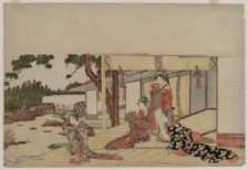 Women on a Veranda, c. 1800. Creator: Hishikawa Sori III (Japanese)