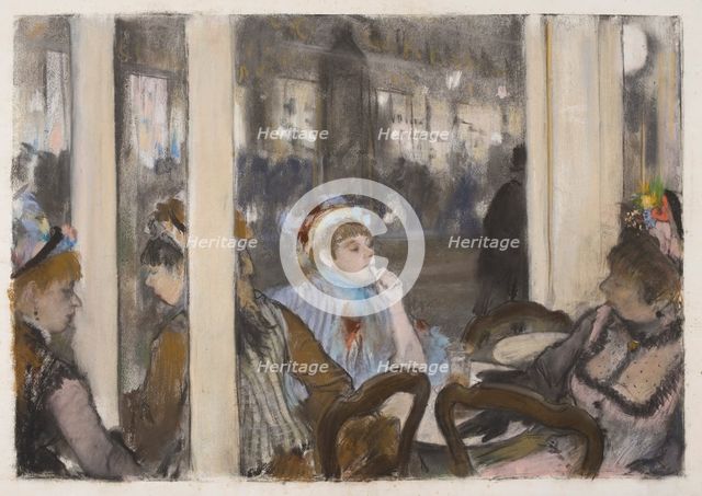 Women on a Cafe Terrace, Evening, 1877.