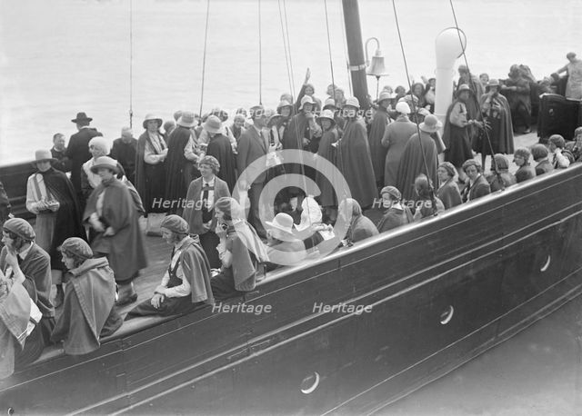 Women on board a boat, c1935. Creator: Kirk & Sons of Cowes.