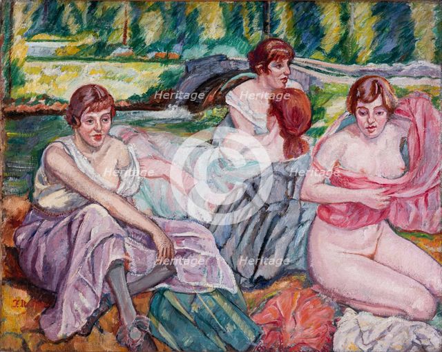 Women on the riverbank. Creator: Iturrino, Francisco (1864-1924).
