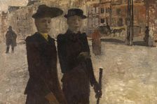 Women on the Rokin in Amsterdam, 1895-1896. Creator: George Hendrik Breitner