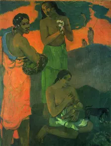 Women on the Seashore (Motherhood), 1899. Creator: Paul Gauguin