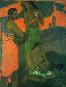 Women on the Seashore (Motherhood), 1899. Creator: Paul Gauguin
