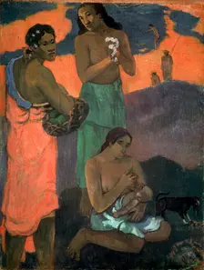 Women on the Seashore (The Motherhood) 1899. Artist: Paul Gauguin