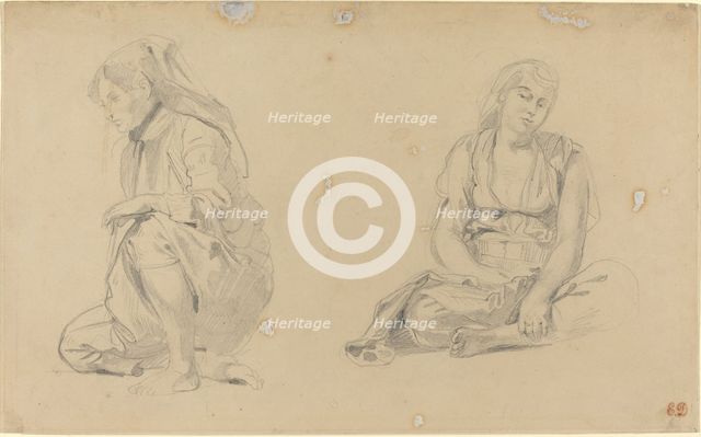 Women of Algiers, 1833. Creator: Eugene Delacroix.