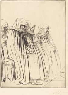 Women of Brussels (Femmes de Bruges). Creator: Alphonse Legros