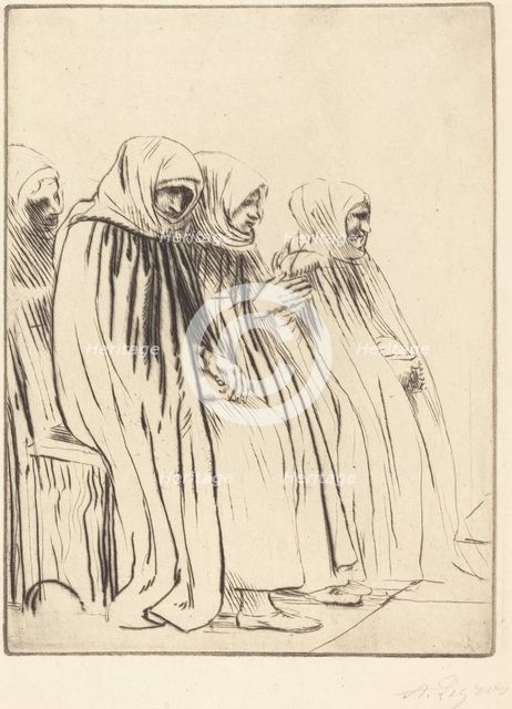 Women of Brussels (Femmes de Bruges). Creator: Alphonse Legros.