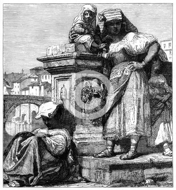 'Women of the Campagne in Rome', c1890. Artist: Unknown