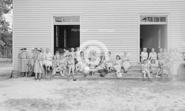 Women of the congregation of Wheeley's Church..., Gordonton, North Carolina, 1939. Creator: Dorothea Lange.