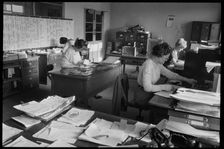 Women office workers, Wear Flint Glass Works, Alfred Street, Millfield, Sunderland, 1961. Creator: Eileen Deste