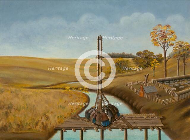 Women Operating the Pile Driver, c. 1939. Creator:  John Koehl.